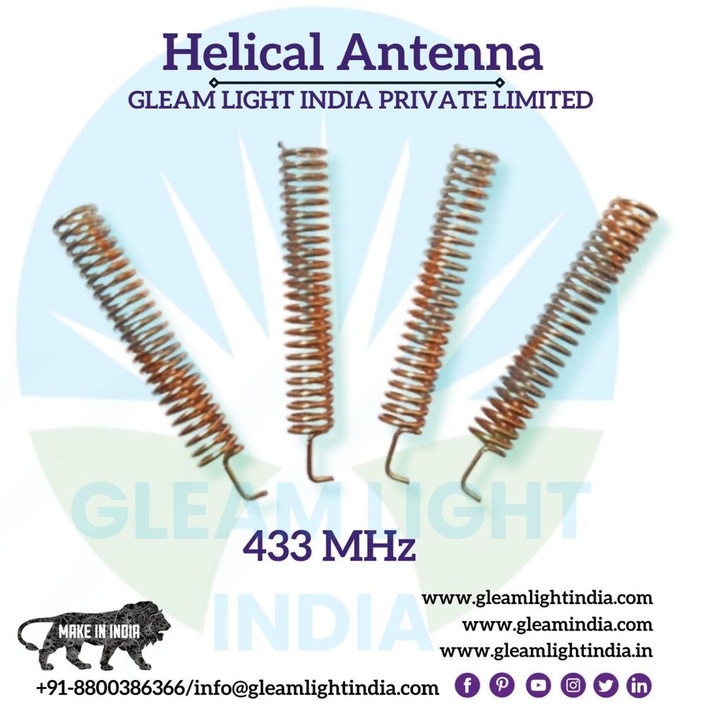 433 Mhz Helical Antenna - Application: Wireless Communication