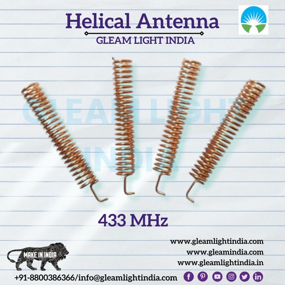 433 Mhz Helical Antenna - Application: Wireless Communication