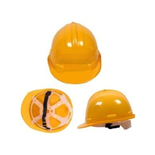 Pvc Nape Labour Safety Helmet - Color: Yellow