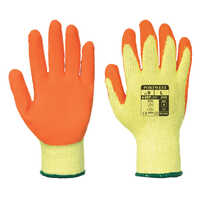 Rubber Coated Cut Resistant Gloves - Color: Orange