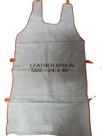 Leather Aprons - Color: Off White