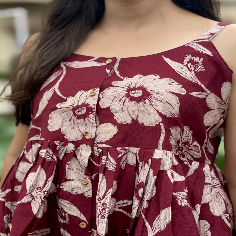 Floral Peplum Top