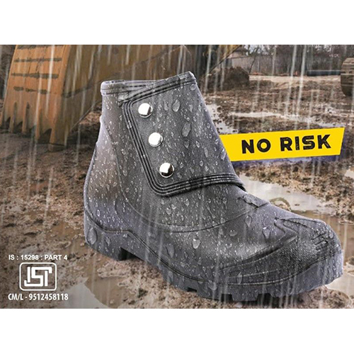 No Risk Rainy Safety Shoes - Color: Black