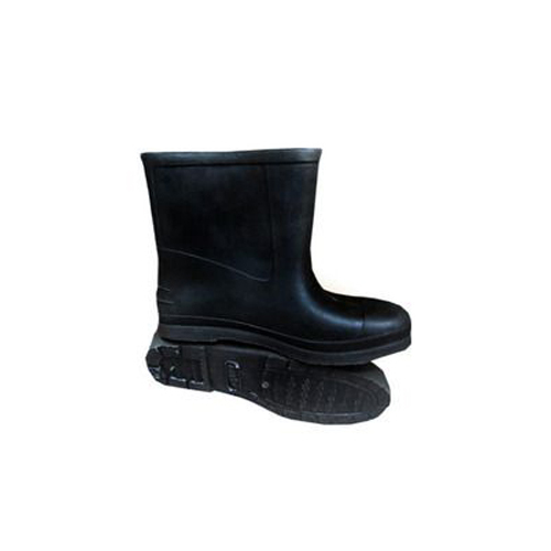 Half Safety Gumboot - Color: Black