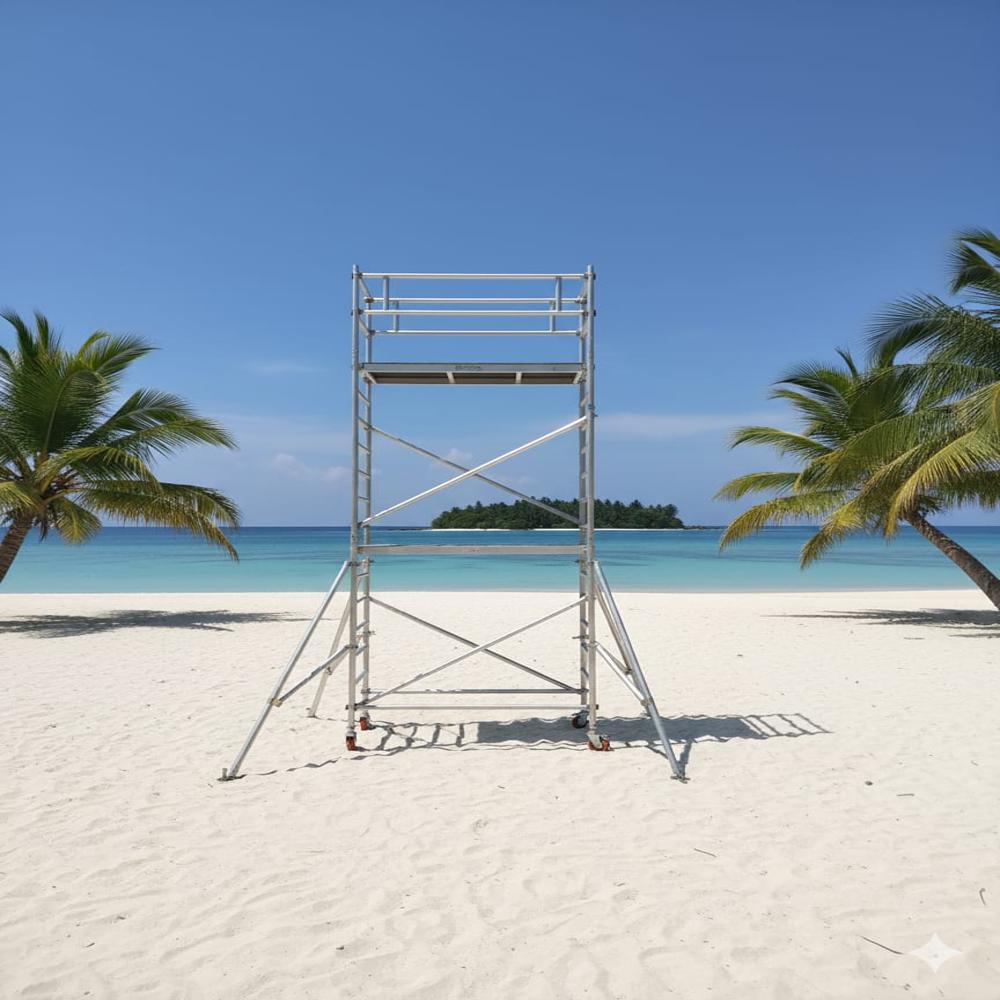 8 Feet H Frame Aluminium Scaffolding - Application: Construction