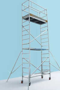 18 Feet Aluminium Mobile Scaffolding Tower - Application: Construction