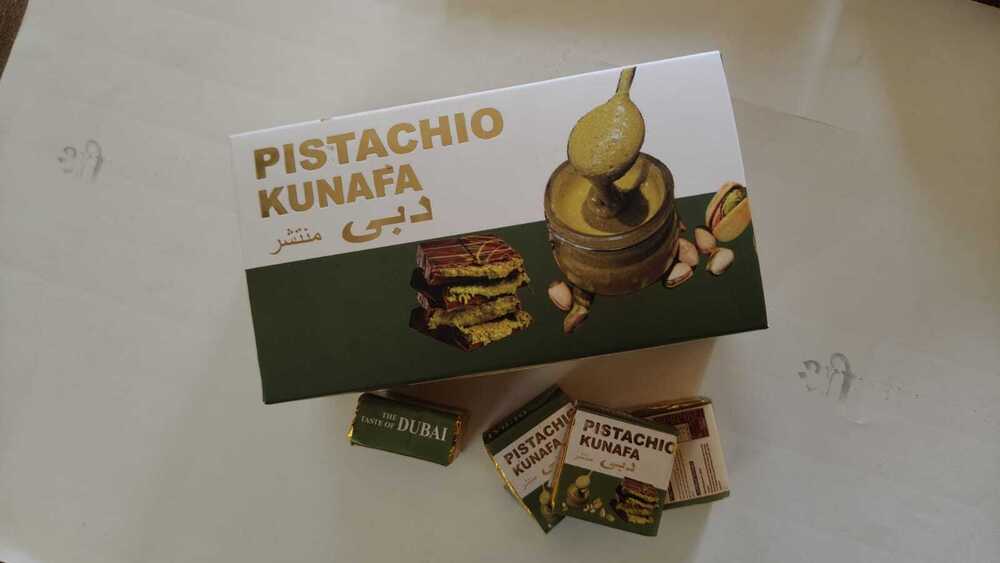 Pistachio Kunafa Chocolates
