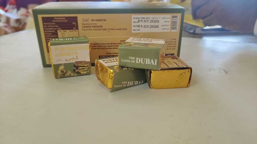 Pistachio Kunafa Chocolates