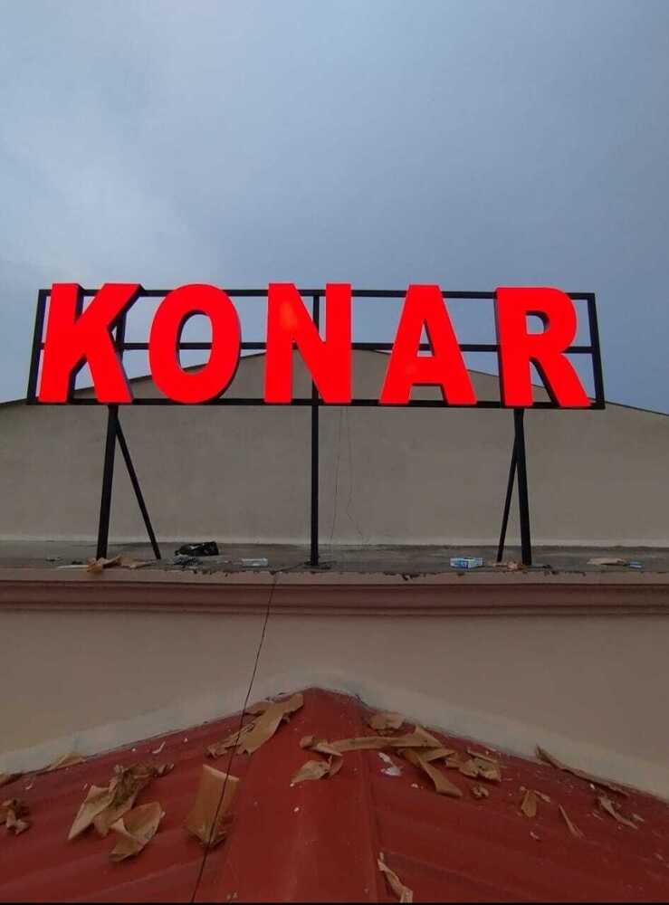 Acrylic Letter With Iron Framing