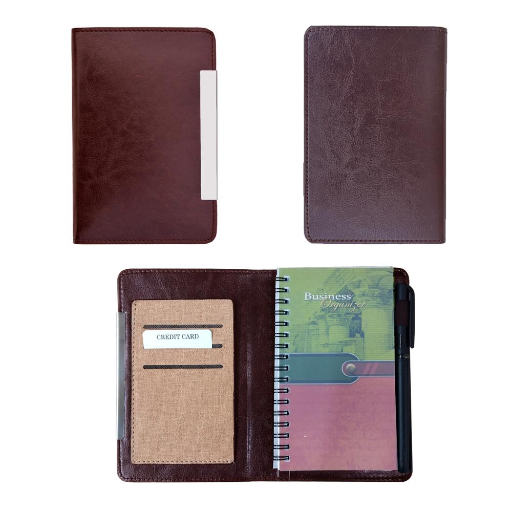 B 7 Dateless Wire-o Diary With Pen - Binding: Perfect Binding