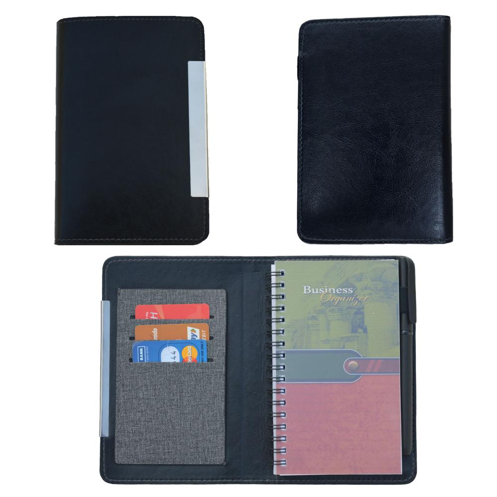 B 7 Dateless Wire-o Diary With Pen - Binding: Perfect Binding
