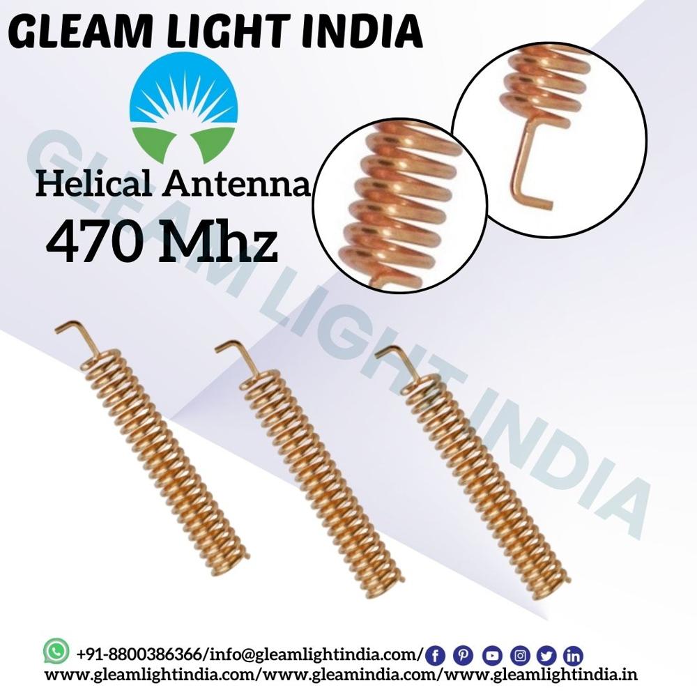 470 Mhz Helical Antenna - 2dbi Gain, 50 Ohm Impedance | Built-in Spring Design, Low Vswr, Anti-vibration, Reliable Performance