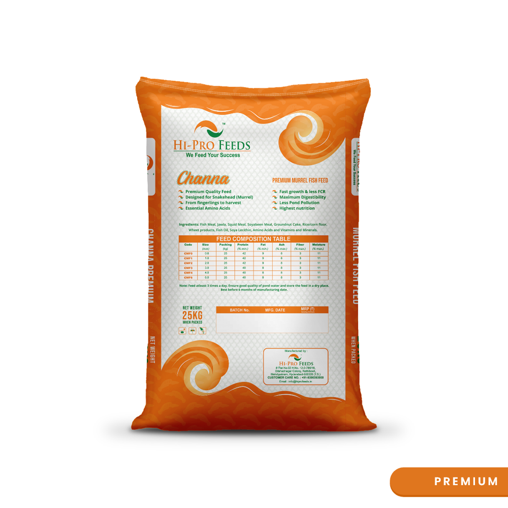 Murrel Fish Feed - 6mm - Capacity: Custom Pack Sizes Available