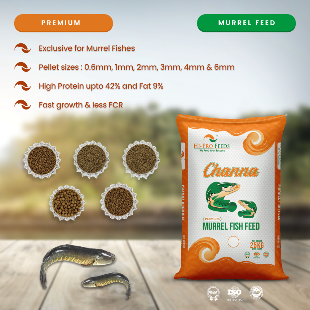 Murrel Fish Feed - 6mm - Capacity: Custom Pack Sizes Available