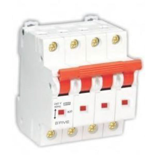 Mcb | Isolator Four Pole - Color: White And Red