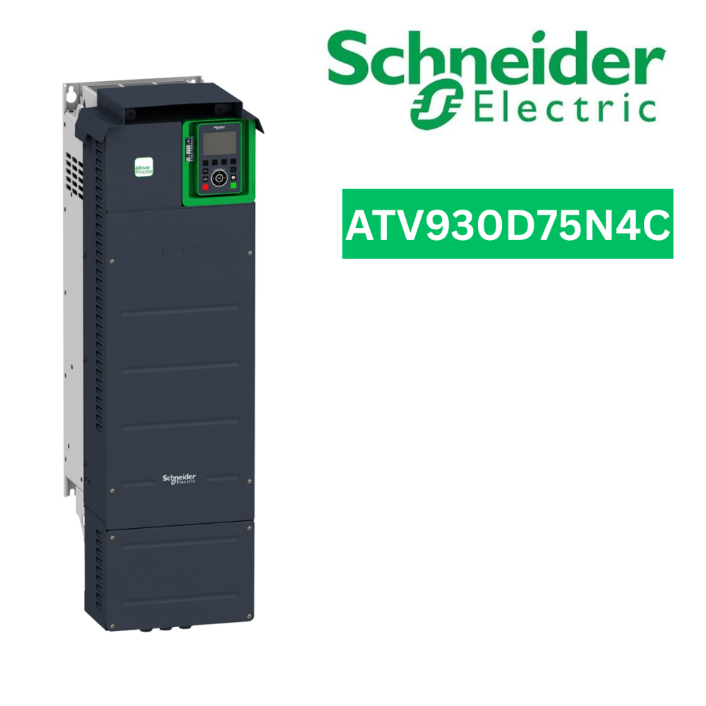 ATV930D75N4C-ATV930D75N4C Product picture Schneider Electric 4  videos variable speed drive, Altivar Process ATV900, ATV930, 75kW, 400 to 480V, without braking unit, IP21