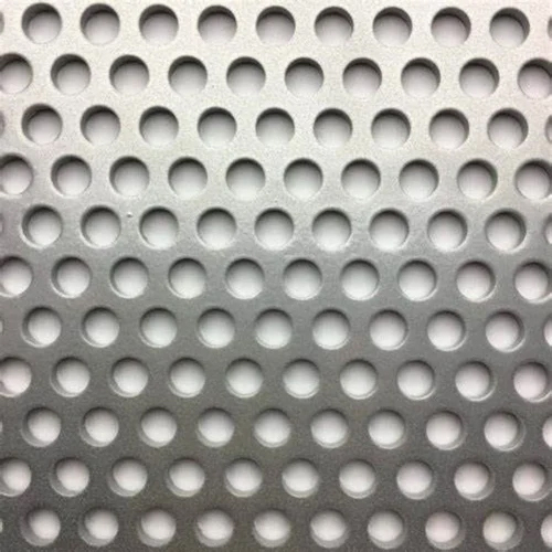 Heavy Metal Perforated Sheet - Color: Silver