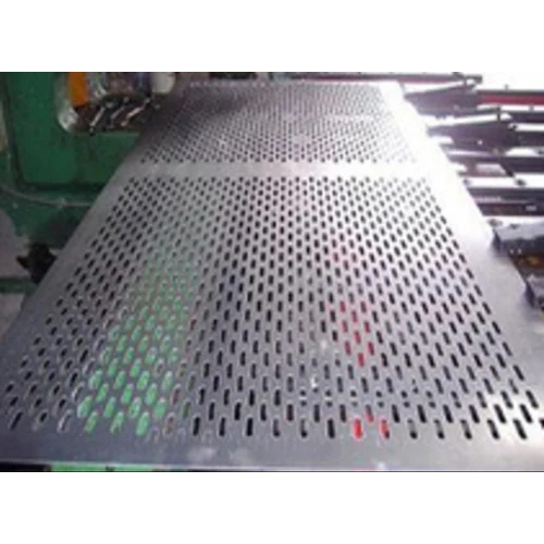 Industrial Stainless Steel Perforated Sheets - Color: Silver