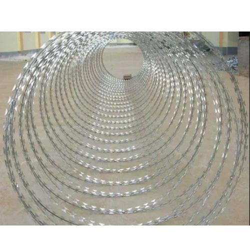Concertina Coil Fencing - Color: Silver