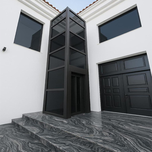 Black Mirror Big Vision Residential Elevator - Material: Stainless Steel