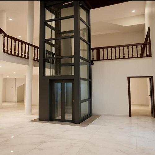 Black Mirror Big Vision Residential Elevator - Material: Stainless Steel