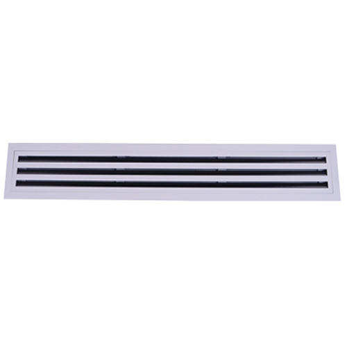 Double Deflection Linear Grille - Color: White