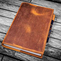 Leather Cover Diary - Color: Brown
