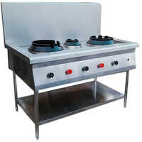 Three Burner Chinese Gas Range