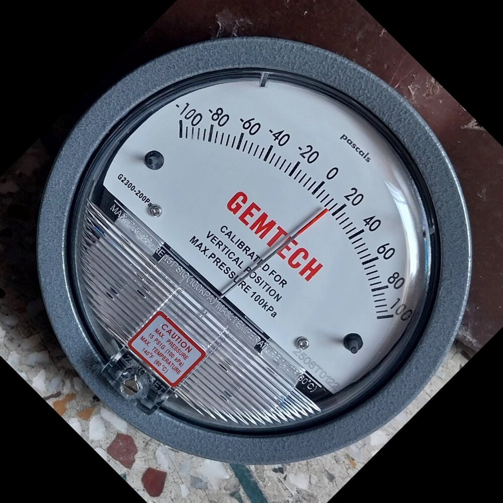 NO 1 Gauge India GEMTECH Differential Pressure Gauge
