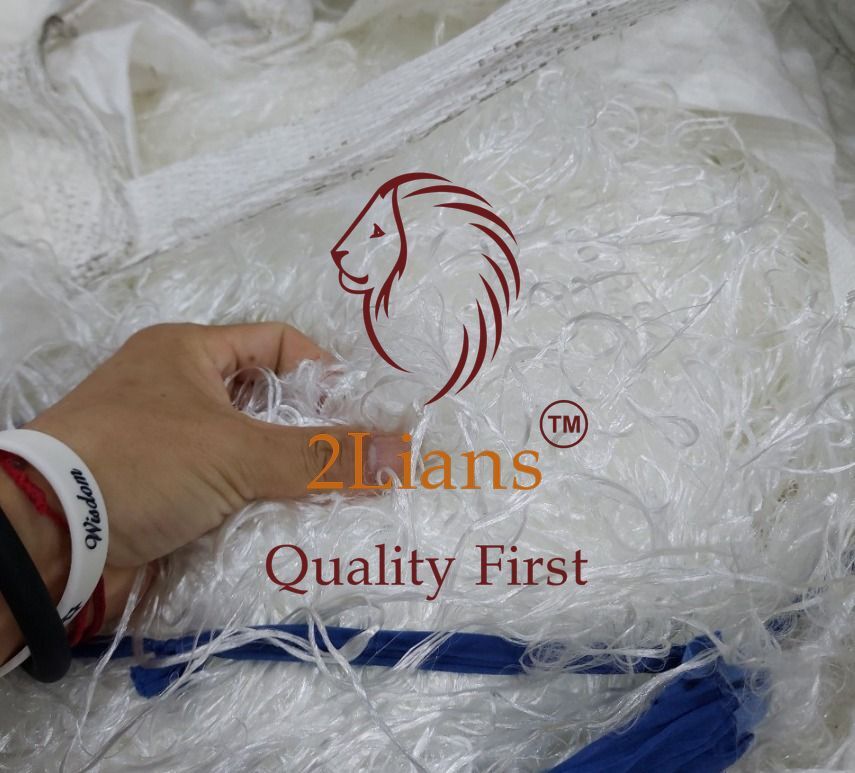 PET recycled pellets White