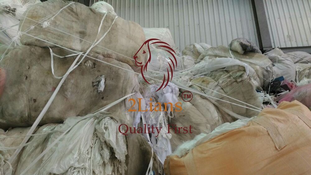 PET recycled pellets White