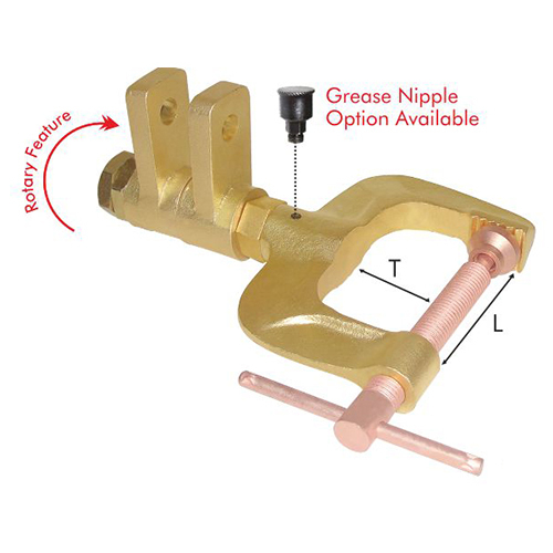 Ecr10002 Earth Clamp Heavy Duty 1000A Dual Connection - Application: Safety Grounding