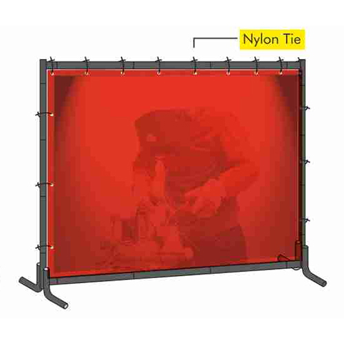 Fixed Curtain With Frame - Full Height - Application: Protection From Welding Arc Radiation