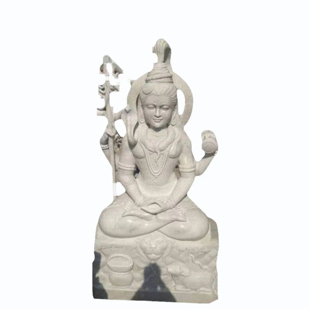 White Marble Lord Shiv Statue