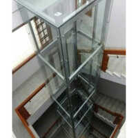 Iron Structure Lift With Glass Cladding - Glass Cladding Design, 220-440v Voltage Range | Electric/hydraulic Power Options, Overload Holding Stop Safety Device