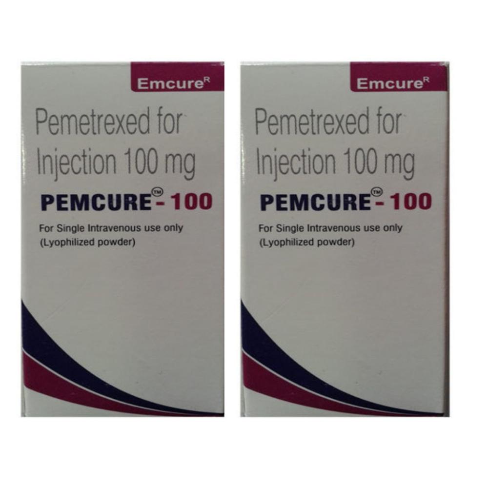 Pemcure Pemetrexed 100mg Injection - Origin: India