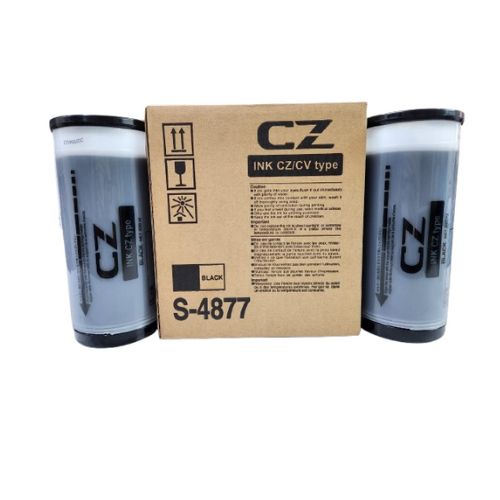S-4877 Black Ink For Use In : Riso Digital Duplicator - Application: Offset Printing