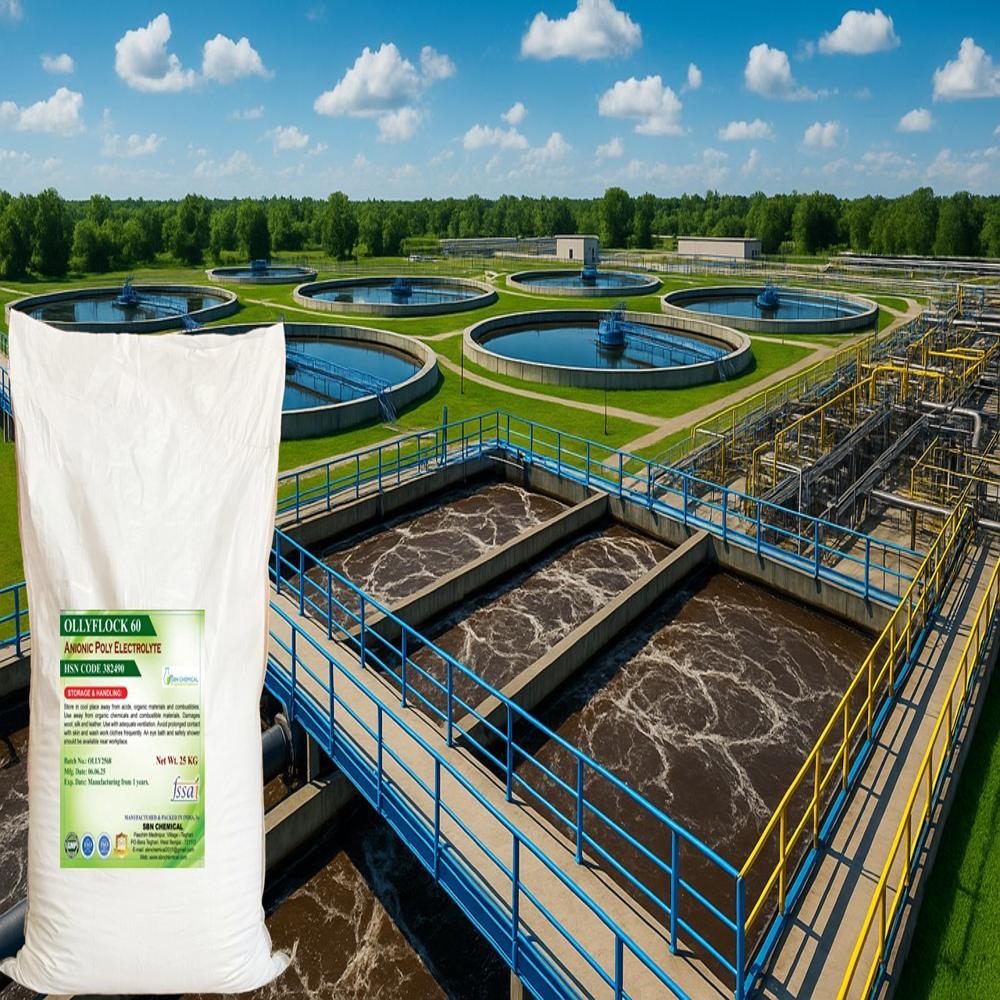 Polyelectrolyte Powder Anionic - Industrial Grade Powder Form | Easy Handling, Neutralizes Suspended Particle Charges, Dry Storage Required