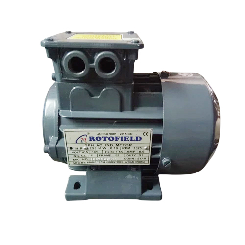 0.25 Hp 1440Rpm Foot Mounted Motor - Efficacy: 95%