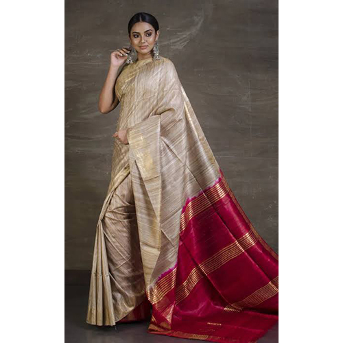 Tussar Ghicha Silk Saree