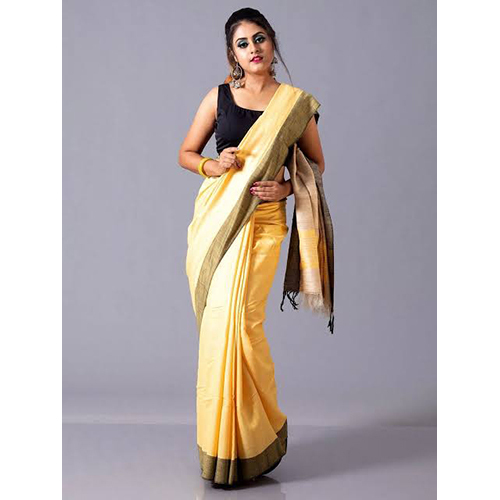 Mulberry Ghicha Silk Saree