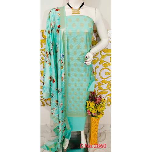 Banarasi Suit with Digital Print Dupatta