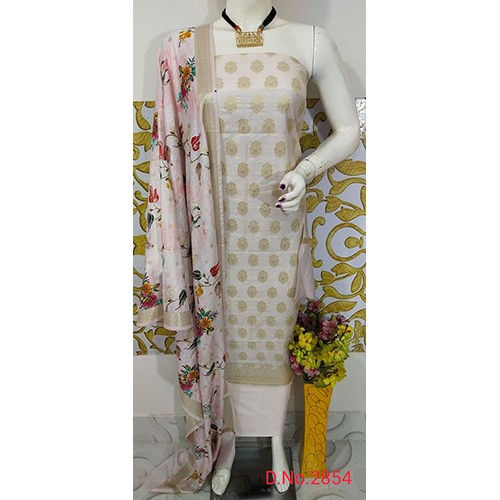 Banarasi Suit with Digital Print Dupatta