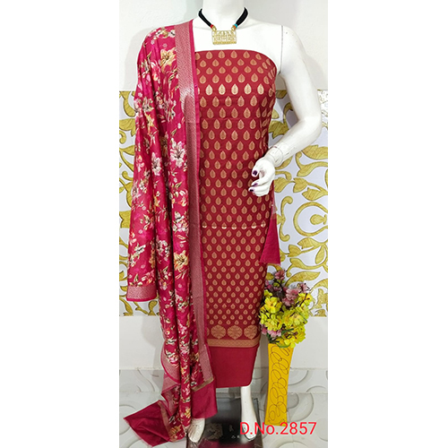 Banarasi Suit with Digital Print Dupatta