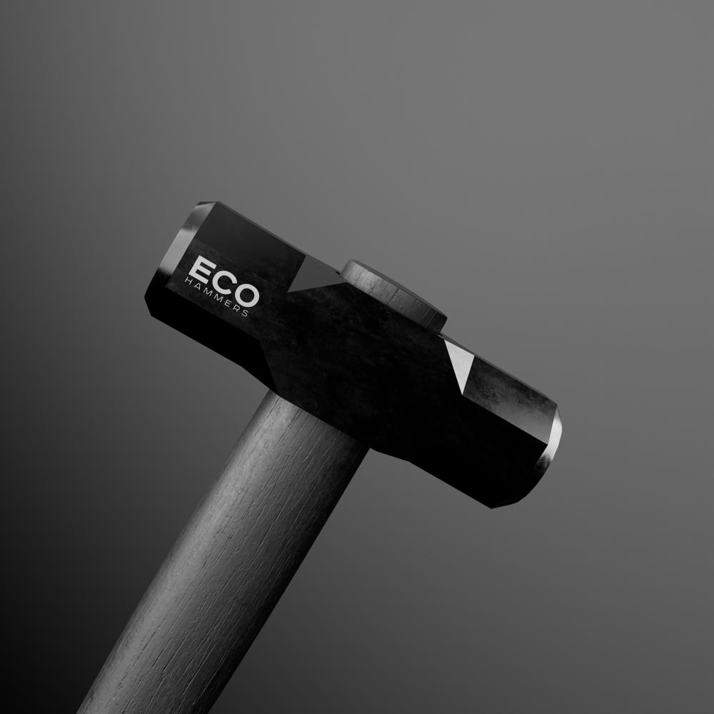 1.5 Lbs Eco Sledge Hammer Head - Color: Black