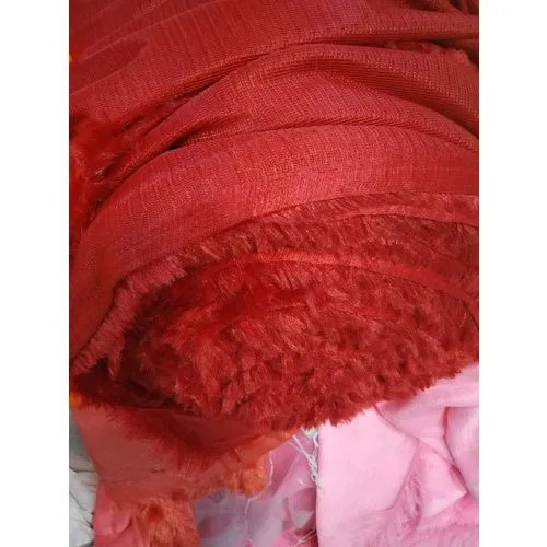 Soft Toy Red Polyester Fabric - Attributes: Washable