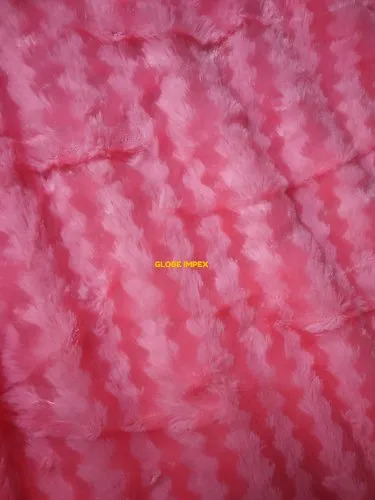 Strip Zig Zag Polyboa Fabric For Soft Toys - Attributes: Washable