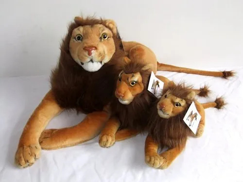 Unstuffed Soft Toy Lion - Color: Brown