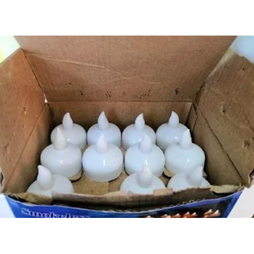 Floating Led Candles Warm Multi Colors - Color: White