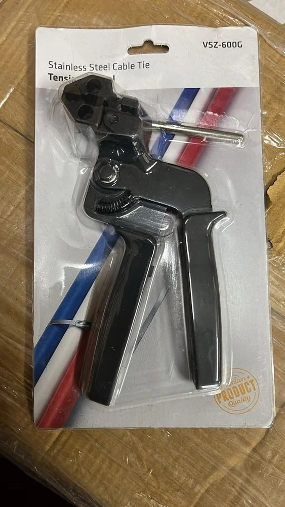 Stainless Steel Cable Tie Gun - Color: Grey